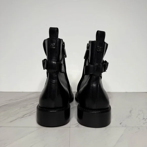 Sam Edelman Nolynn Black Leather Bootie 8M - Picture 3 of 15